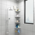 🛁 Étagère d'Angle Télescopique pour Douche et Salle de Bain (4 Niveaux).
