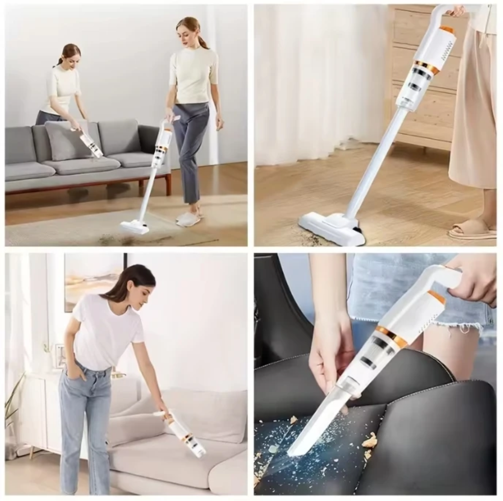 Aspirateur Sans Fil 3-en-1 Rechargeable.