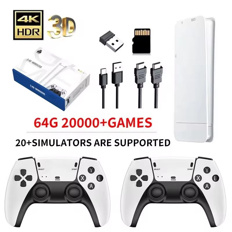 🎮 GameBox Retro 4K – Console de Jeux Sans Fil 20 000+ Jeux Intégrés.