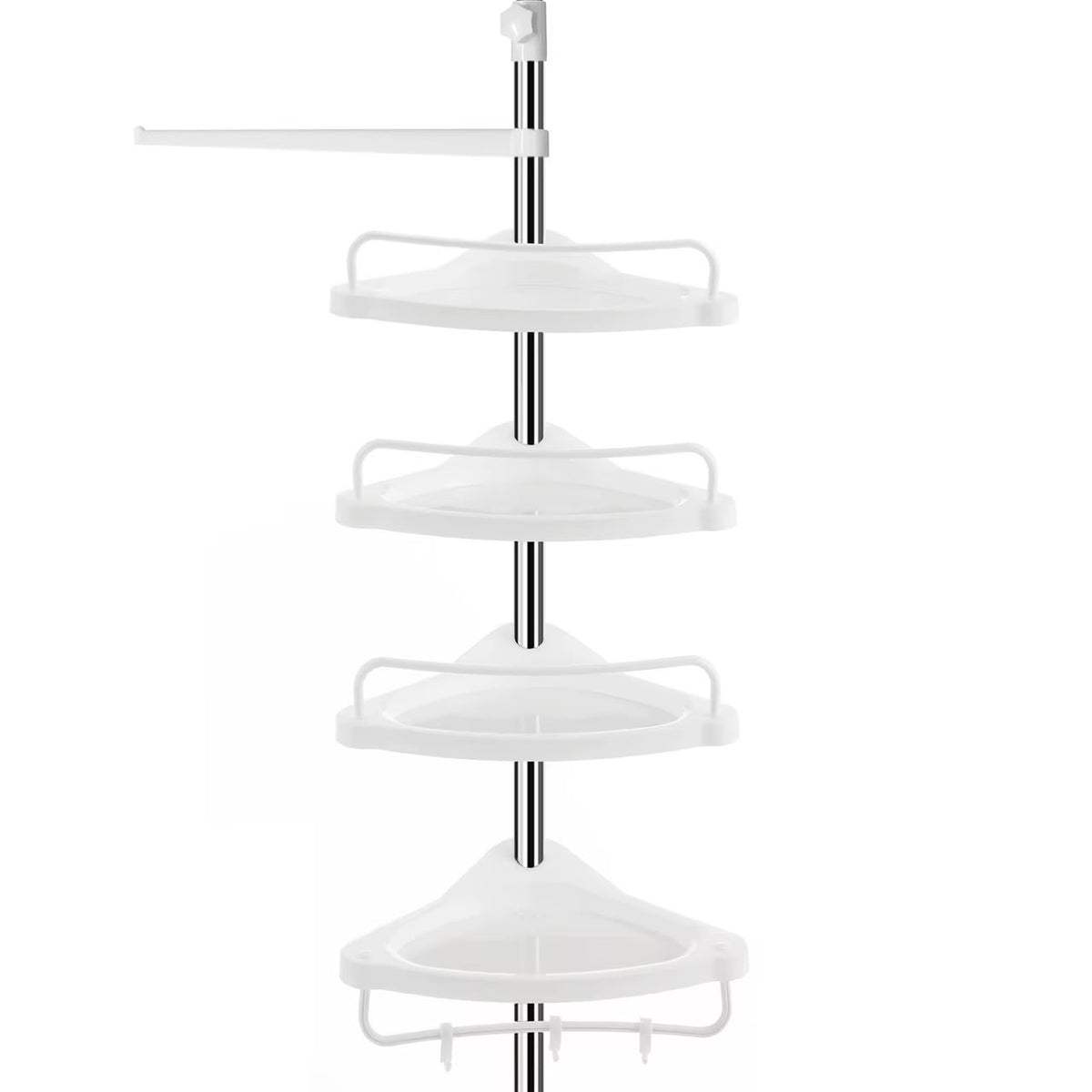 🛁 Étagère d'Angle Télescopique pour Douche et Salle de Bain (4 Niveaux).