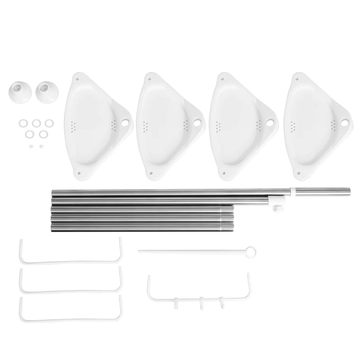 🛁 Étagère d'Angle Télescopique pour Douche et Salle de Bain (4 Niveaux).